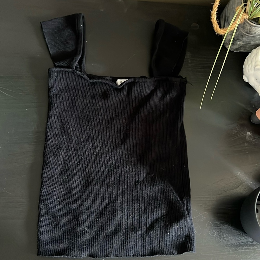 Black tank top